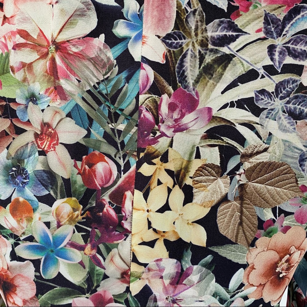 Zara Basic Multi color bouquet floral Blazer - M - Picture 6 of 6